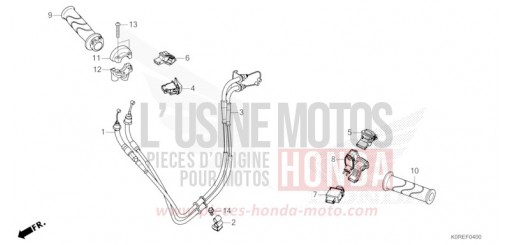 COMMUTATEUR/CABLE SH125ADT de 2026
